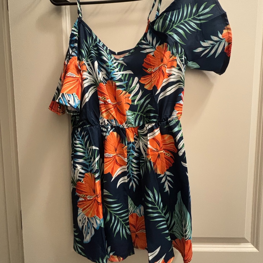 Floral Off-Shoulder Romper